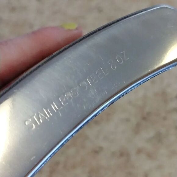 Gold Leopard Print 8oz Stainless Steel Pocket Drinking Flask NWT - Picture 10 of 11